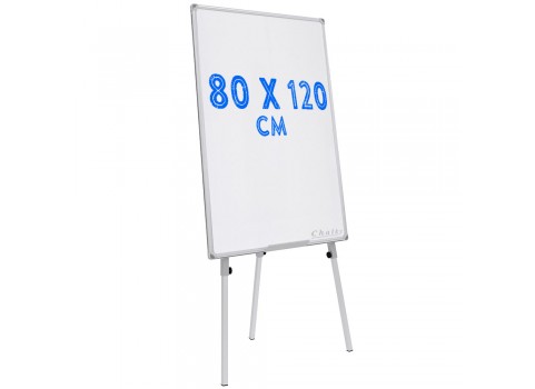 Chalky Teleskopik Ayaklı Beyaz Yazı Tahtası 80x120 cm